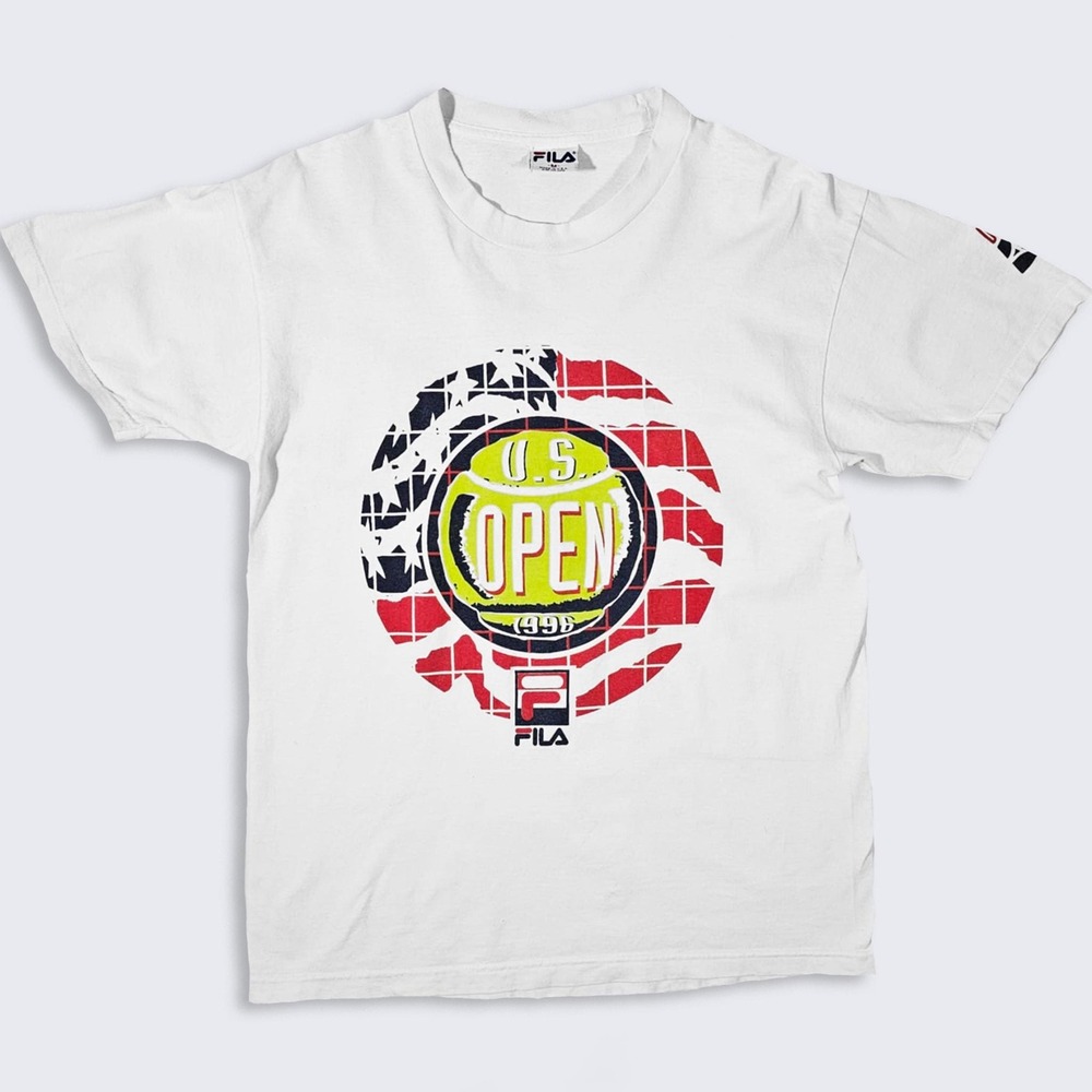 US Open Tennis Vintage 90s Fila T-Shirt - Pete Sampras